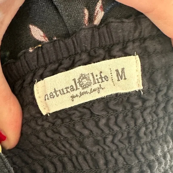 Natural Life Floral Maxi Dress - Black and Multicolor M - Picture 2 of 10